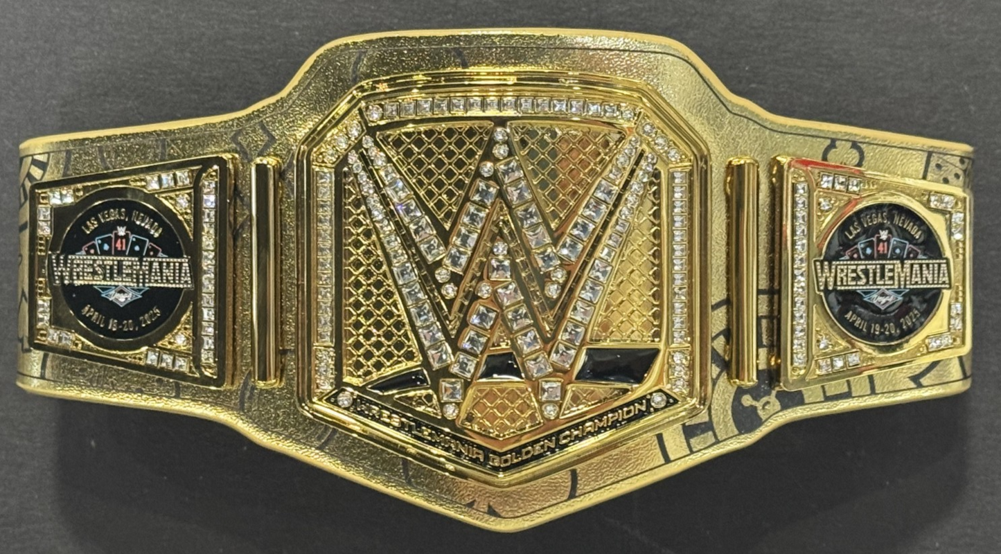 Damien Priest Signed Wrestlemania 41 Mini Title Belt LE /10 Auto Fanatics COA