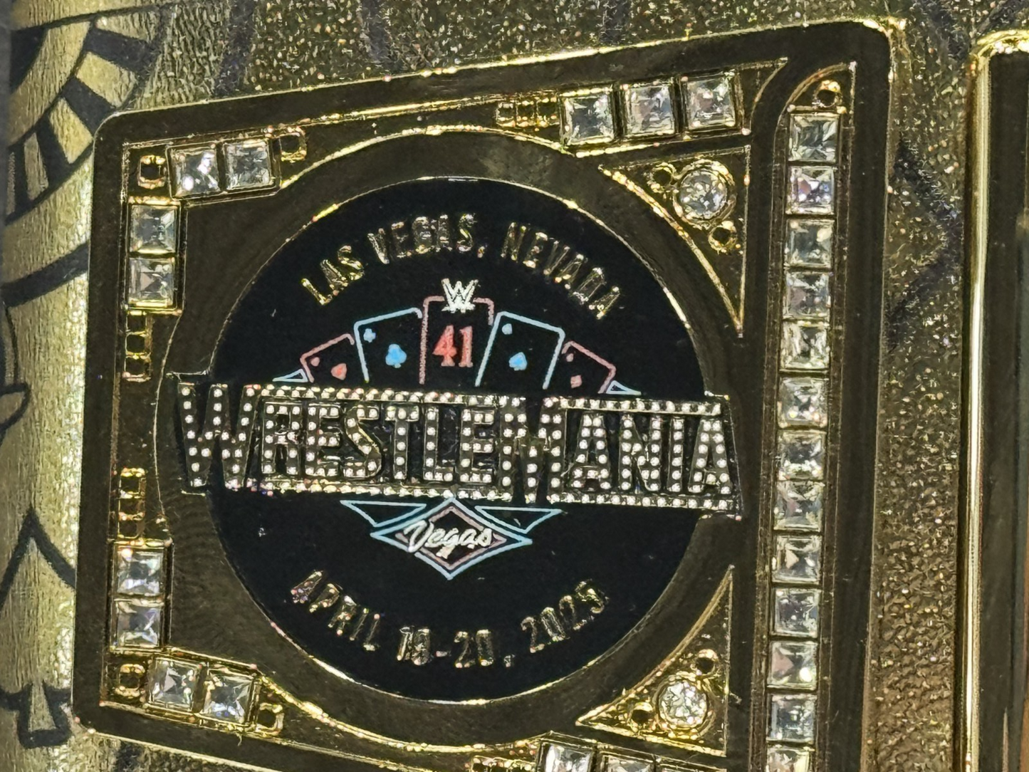 Damien Priest Signed Wrestlemania 41 Mini Title Belt LE /10 Auto Fanatics COA