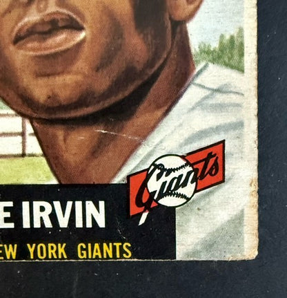 1953 Topps - Monte Irvin #62 Low Grade Original HOF New York Giants Baseball