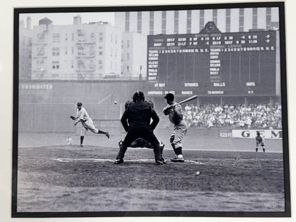 Babe Ruth The Babe Bows Out Nat Fein Framed Diptych Photo Off Negative Yankees