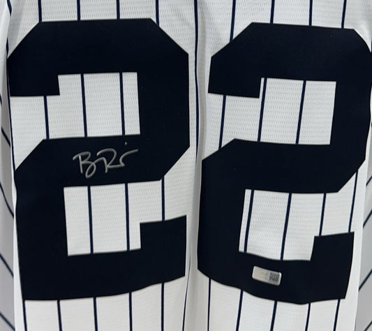 Ben Rice Signed New York Yankees Nike Jersey #22 Mint Rookie Auto Steiner COA