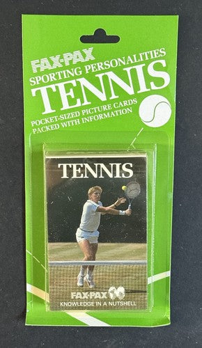 1986 FAX PAX Factory Blister Pack TENNIS SET John McEnroe Steffi Graf Rookie New