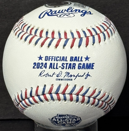 Juan Soto Signed 2024 All Star Game Logo Ball Auto BAS COA NY Mets