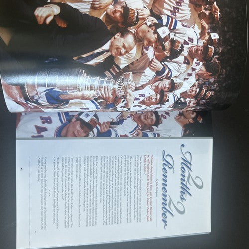 BRIAN LEETCH NY RANGERS RETIREMENT NIGHT PROGRAM # 2 Forever A Ranger Limited