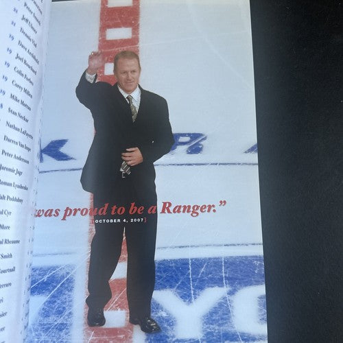 BRIAN LEETCH NY RANGERS RETIREMENT NIGHT PROGRAM # 2 Forever A Ranger Limited