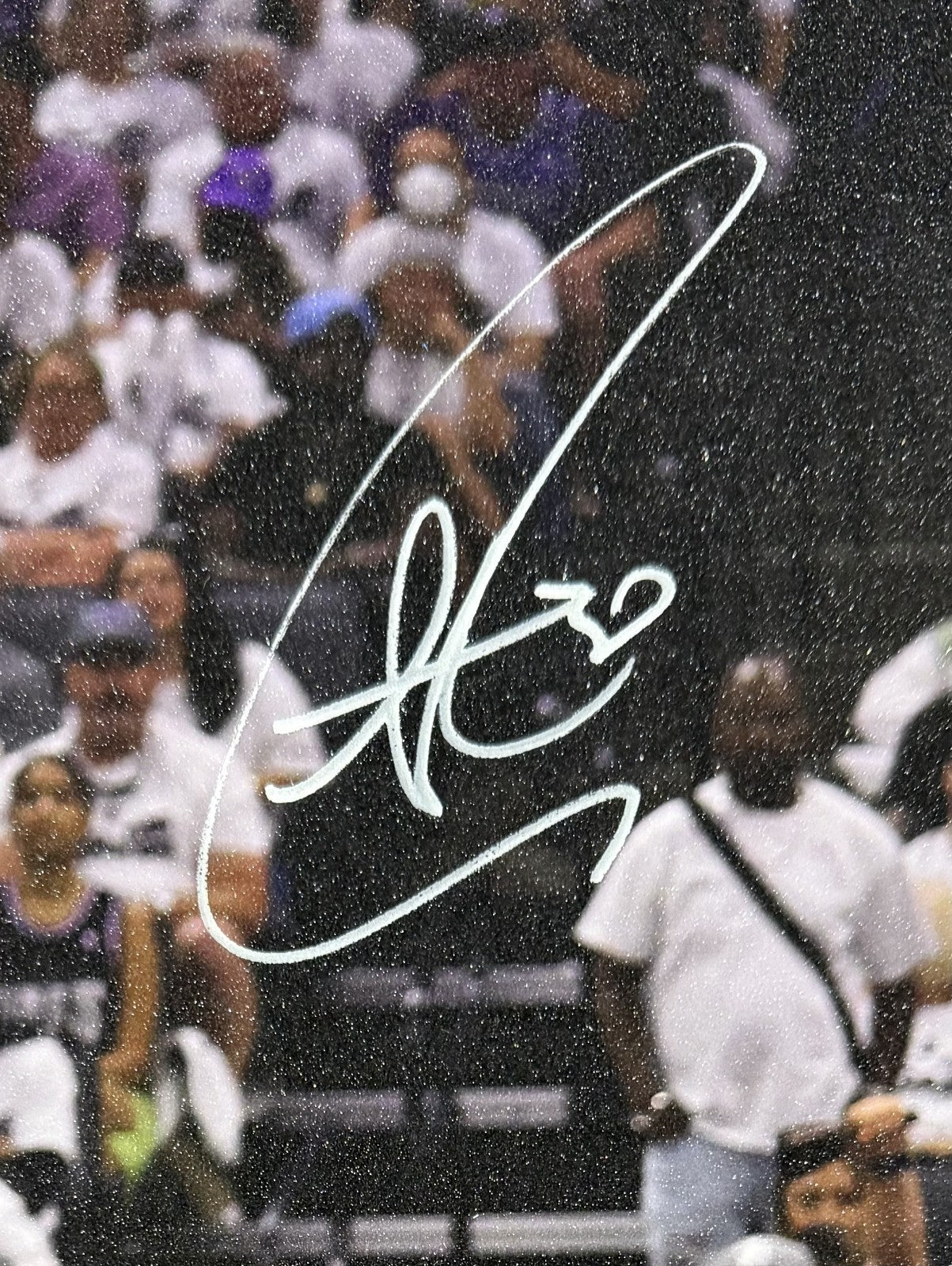 Stephen Curry Signed 16x20 Sparkling 3pt Photo Framed Warriors MVP Auto JSA COA