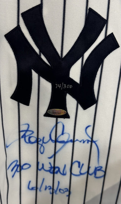 Roger Clemens #22 Signed Authentic Jersey 300 Win Club auto Yankees mlb tristar
