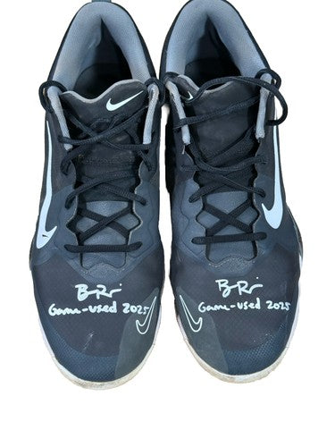Ben Rice Signed Game Used Nike Trout Cleats Pair 2025 Auto Steiner COA Sz 12