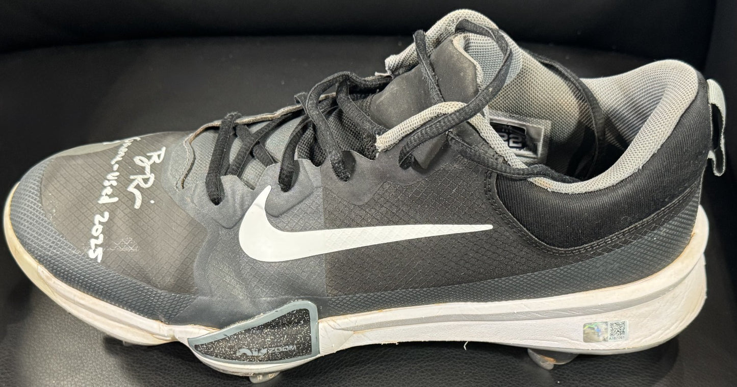 Ben Rice Signed Game Used Nike Trout Cleats Pair 2025 Auto Steiner COA Sz 12