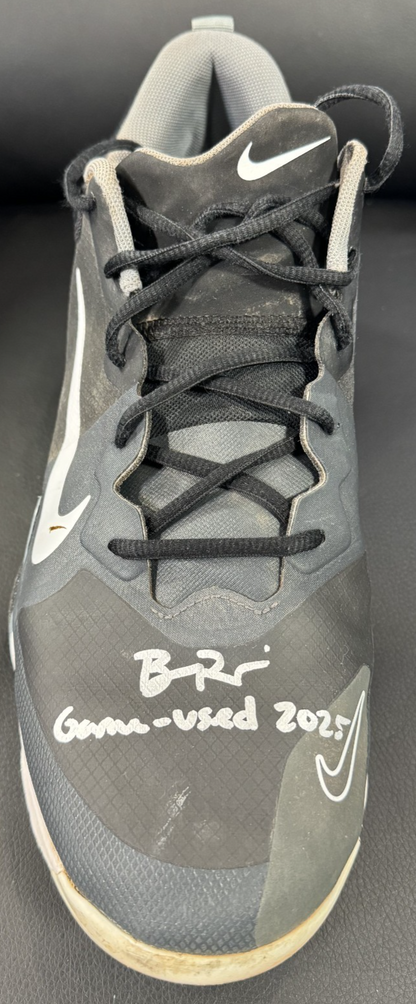 Ben Rice Signed Game Used Nike Trout Cleats Pair 2025 Auto Steiner COA Sz 12