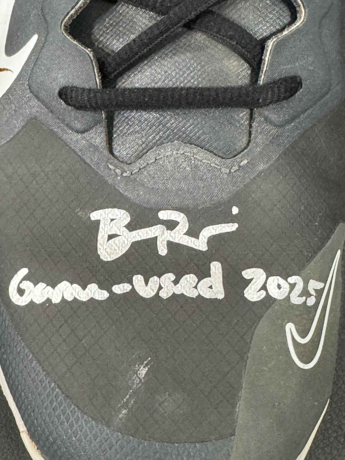 Ben Rice Signed Game Used Nike Trout Cleats Pair 2025 Auto Steiner COA Sz 12