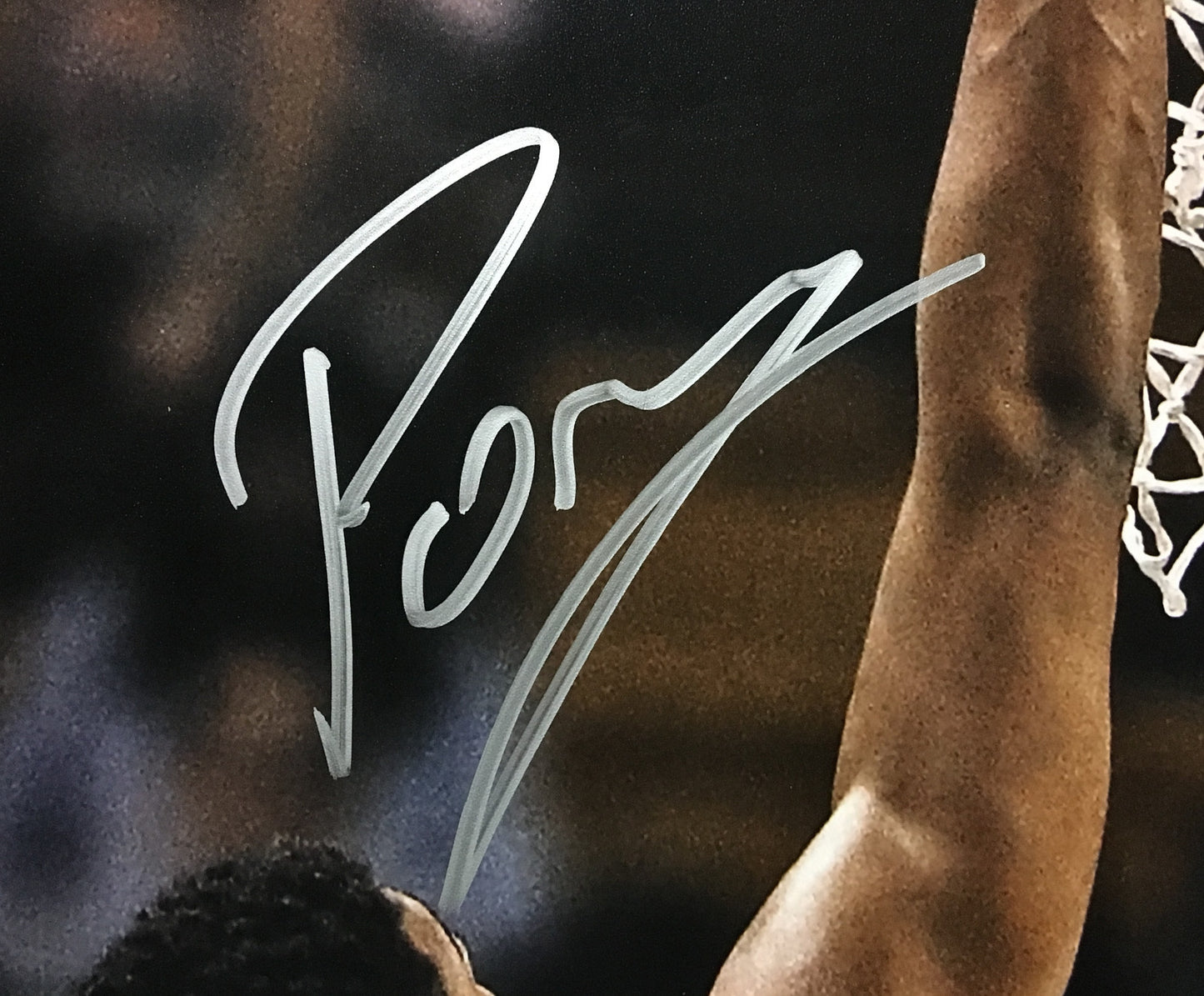 Kristaps Porzingis signed 16x20 block photo framed Rookie Autograph Steiner Coa