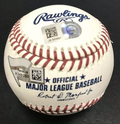 Greg Bird Yankees Signed MLB Baseball ins MLB Debut auto MLB holo Fanatics COA