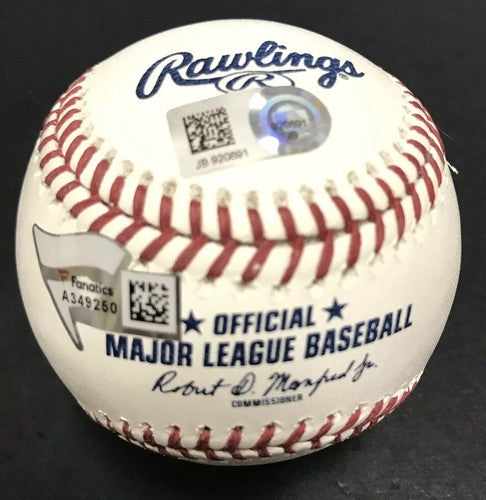 Greg Bird Yankees Signed MLB Baseball ins MLB Debut auto MLB holo Fanatics COA