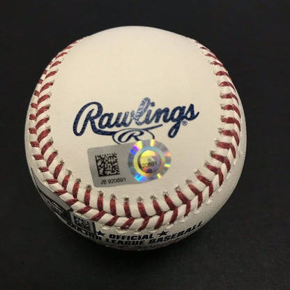Greg Bird Yankees Signed MLB Baseball ins MLB Debut auto MLB holo Fanatics COA