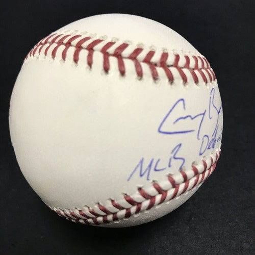 Greg Bird Yankees Signed MLB Baseball ins MLB Debut auto MLB holo Fanatics COA