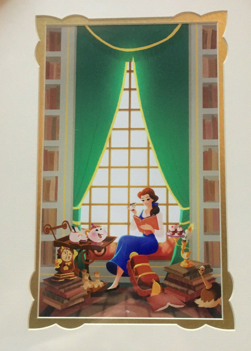 Beauty & The Beast Princess Belle Disney Art Framed Litho photo