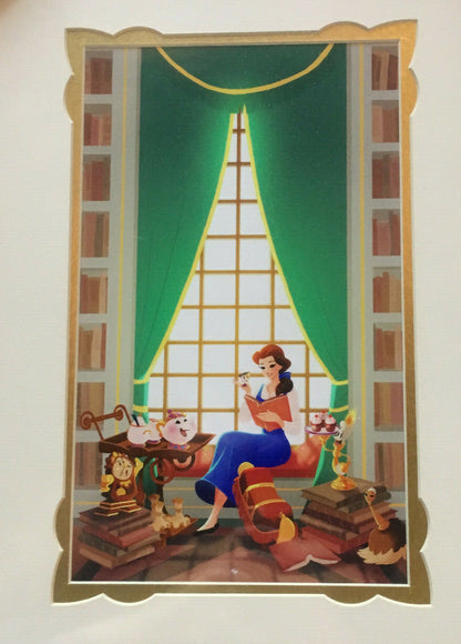 Beauty & The Beast Princess Belle Disney Art Framed Litho photo
