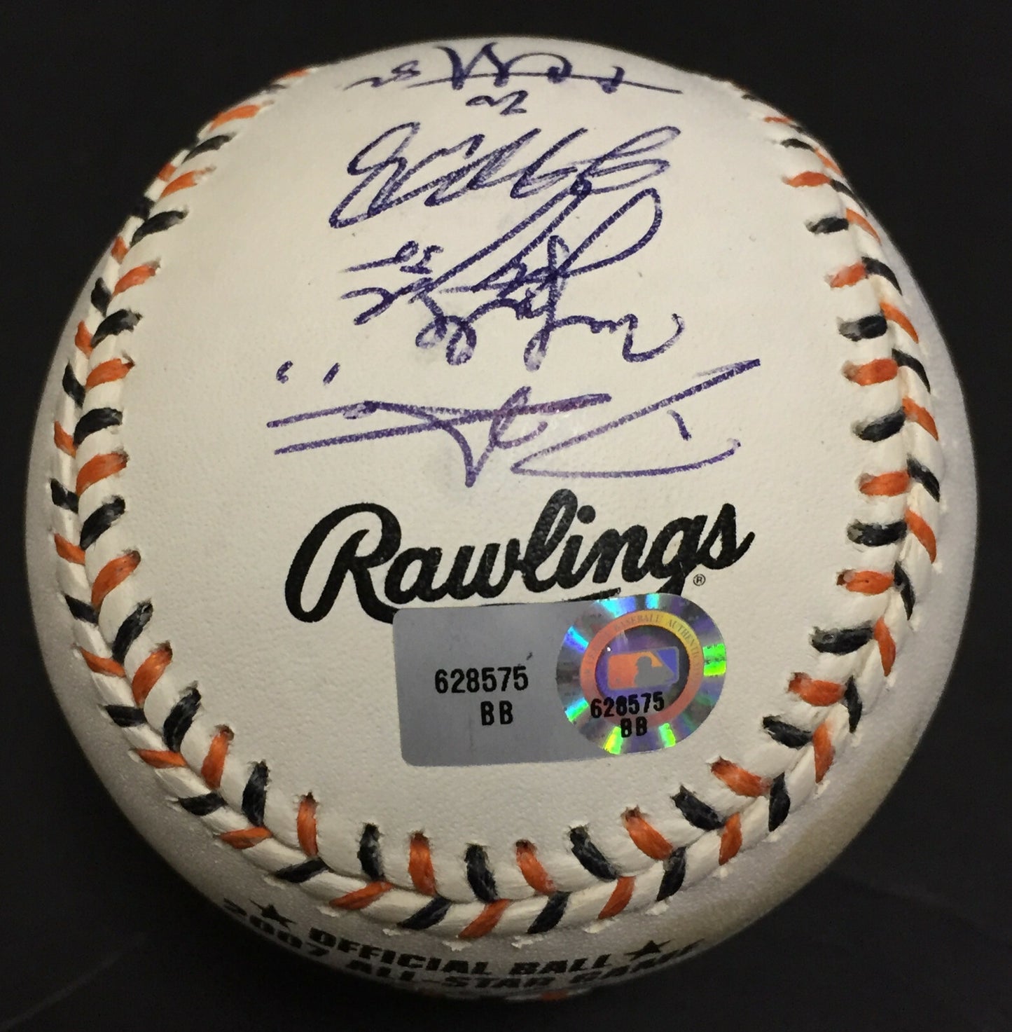 2007 AL All Star Team Signed Official Baseball 13 auto Ichiro Verlander MLB Holo