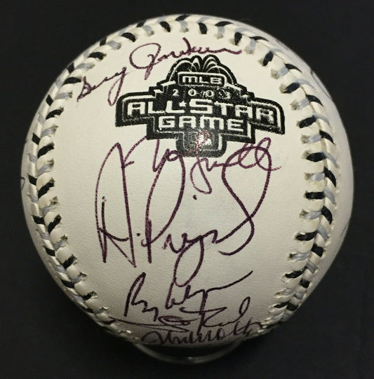 2003 All Star Game Baseball Team Signed 30 Auto Albert Pujols Smoltz Mlb Auth