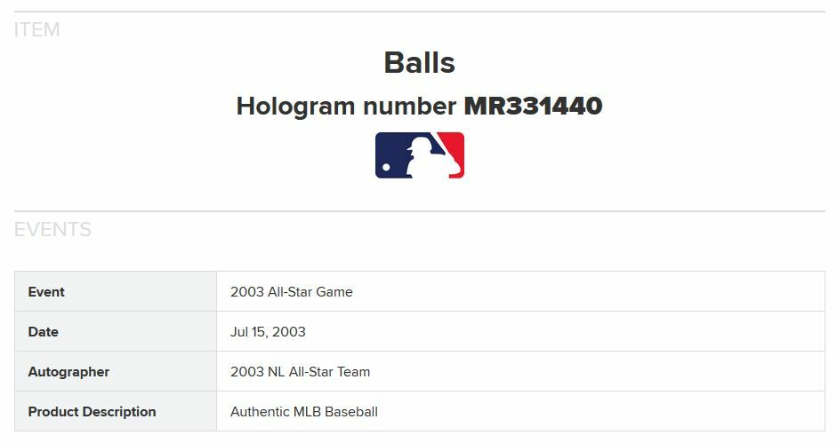 2003 All Star Game Baseball Team Signed 30 Auto Albert Pujols Smoltz Mlb Auth