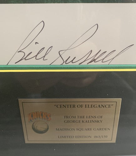 Bill Russell CELTICS Signed 16x20 KALINSKY Photo Framed  /150 Steiner COA