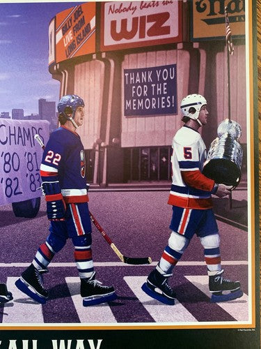 NY Islanders Nassau Coliseum Stanley Cup Litho Photo Framed Trottier Mike Bossy