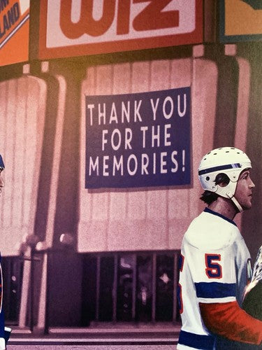 NY Islanders Nassau Coliseum Stanley Cup Litho Photo Framed Mike Bossy Trottier