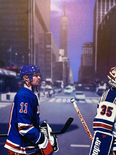1994 Stanley Cup Rangers Litho Photo Framed Mark Messier Richter Leetch Graves
