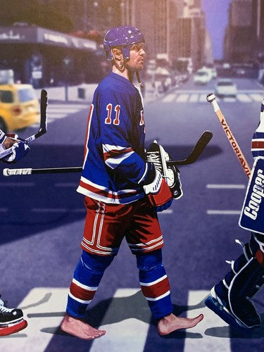 1994 Stanley Cup Rangers Litho Photo Framed Mark Messier Richter Leetch Graves