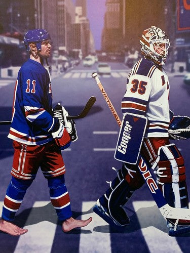1994 Stanley Cup Rangers Litho Photo Framed Mark Messier Richter Leetch Graves