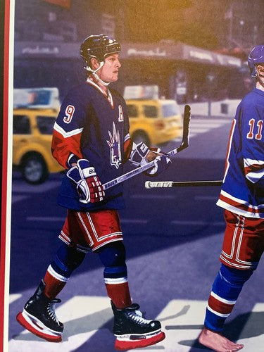 1994 Stanley Cup Rangers Litho Photo Framed Mark Messier Richter Leetch Graves