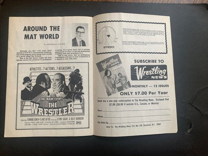 wwwf championship wrestling program 1974 Nassau Coliseum Bruno The Champion