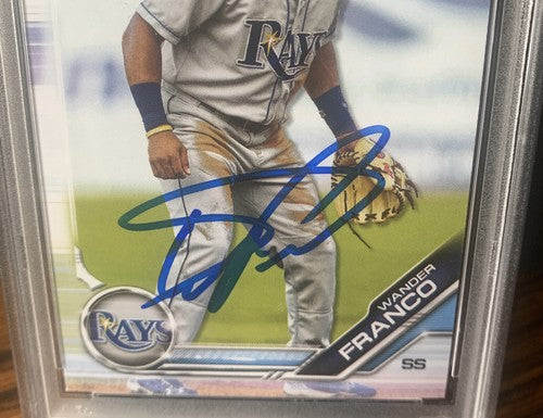 Wander Franco Rays Signed 2019 Bowman Draft RC BD 93 PSA 10 Gem Mint Rookie Auto