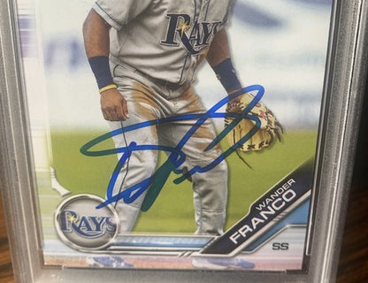 Wander Franco Rays Signed 2019 Bowman Draft RC BD 93 PSA 10 Gem Mint Rookie Auto