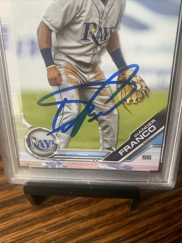 Wander Franco Rays Signed 2019 Bowman Draft RC BD 93 PSA 10 Gem Mint Rookie Auto