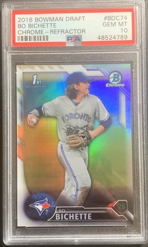 2016 Bowman Draft Bo Bichette 1st Bowman Chrome Refractor Rc PSA 10 GEM MINT
