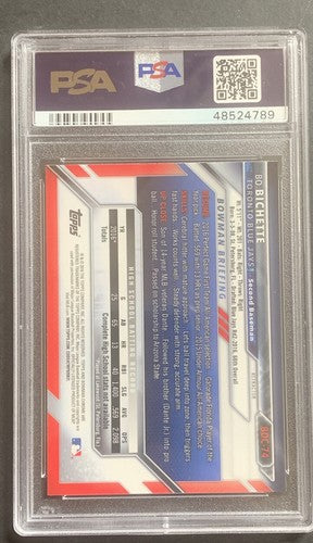 2016 Bowman Draft Bo Bichette 1st Bowman Chrome Refractor Rc PSA 10 GEM MINT