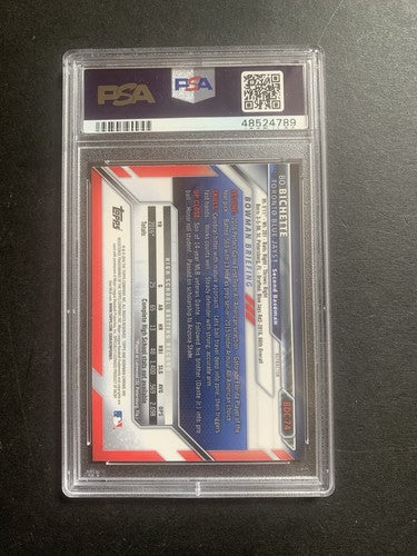 2016 Bowman Draft Bo Bichette 1st Bowman Chrome Refractor Rc PSA 10 GEM MINT