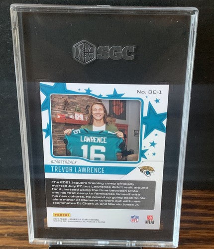 2021 PANINI ROOKIES & STARS TREVOR LAWRENCE DRAFT CLASS RC /99 SGC 10 Gem Mint