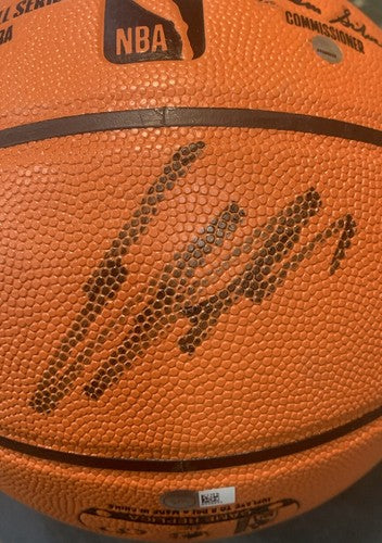 Enes Kanter Signed Knicks Trailblazers Spalding Basketball Autograph Steiner