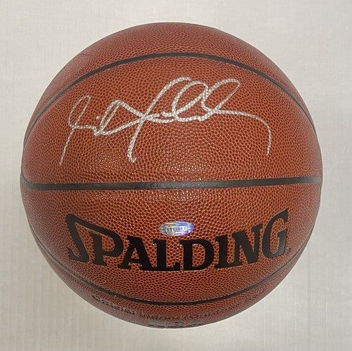 Stephon Marbury Signed NBA Spalding Basketball I/O Autograph Steiner Holo Knicks