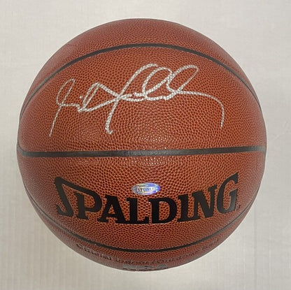 Stephon Marbury Signed NBA Spalding Basketball I/O Autograph Steiner Holo Knicks