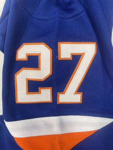 John Tonelli Signed Ny Islanders Stat Jersey #27 Retired 4 Stanley Cup Auto PSA