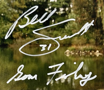 Billy Smith Signed 11x14 Framed Chair Photo Islanders Gone Fishing Auto Steiner