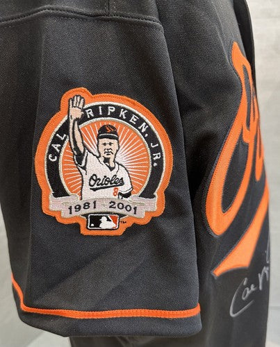 Cal Ripken Jr Signed 2001 Majestic Authentic Orioles Black Jersey Mint Auto MLB