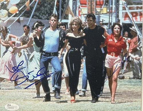 Olivia Newton John Travolta Signed 8x10 Framed Photo Grease Final Scene Auto JSA