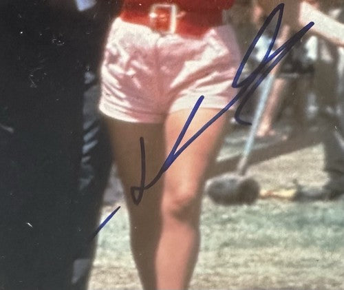 Olivia Newton John Travolta Signed 8x10 Framed Photo Grease Final Scene Auto JSA
