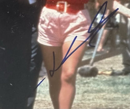 Olivia Newton John Travolta Signed 8x10 Framed Photo Grease Final Scene Auto JSA