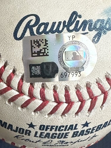 Kodai Senga Mets Signed GAME USED GHOST FORK Auto Pitched Baseball Mlb Bas Coa